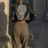 Clementine™ | Bold Mini Leather Jacket