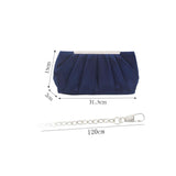 Ines™ | Ruched Silk Satin Evening Clutch