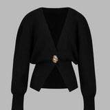 V-Neck Button Cardigan