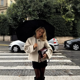 Marceline™ | Square Collar Woolen Coat