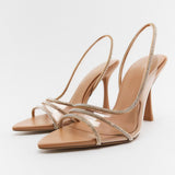 Simone™ | Luxury Rhinestone Strap Heels